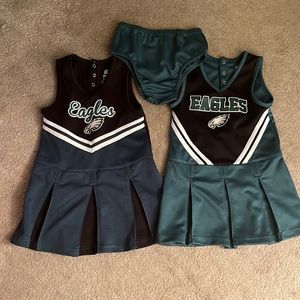 Toddler Eagles Cheerleading Uniforms